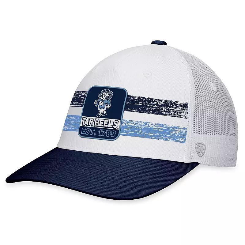 Mens Top of the World /Navy North Carolina Tar Heels Retro Fade Snapback Hat Product Image