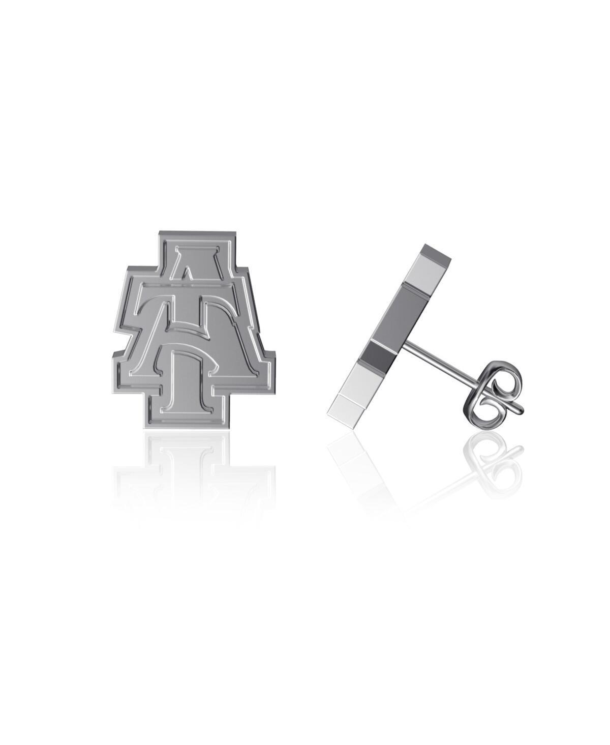 Womens Dayna Designs North Carolina A&T Aggies Team Logo Silver Post Earrings Product Image