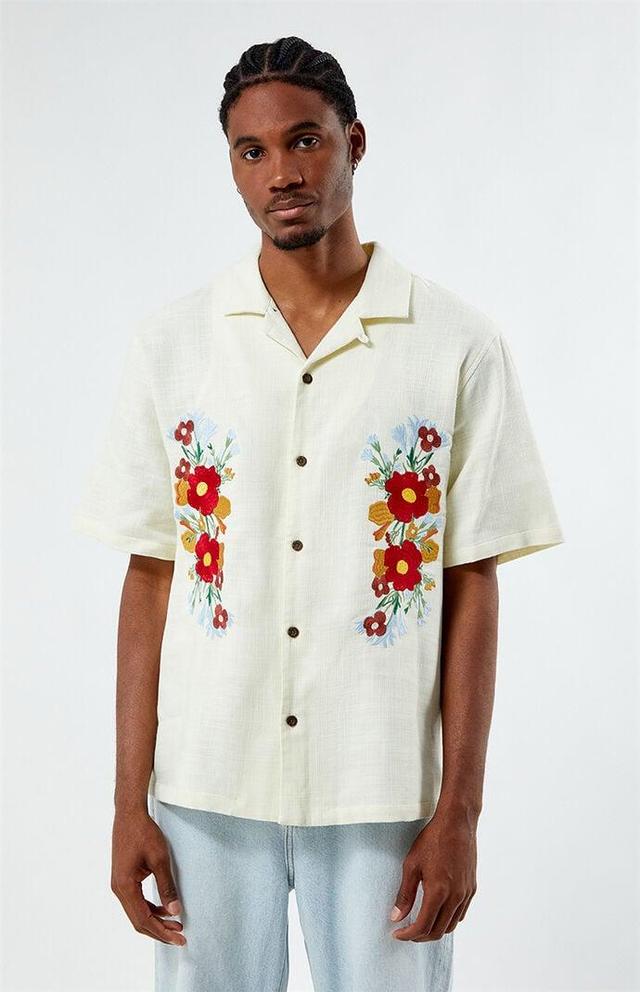 Men's Applique Oversized Camp Shirt Product Image