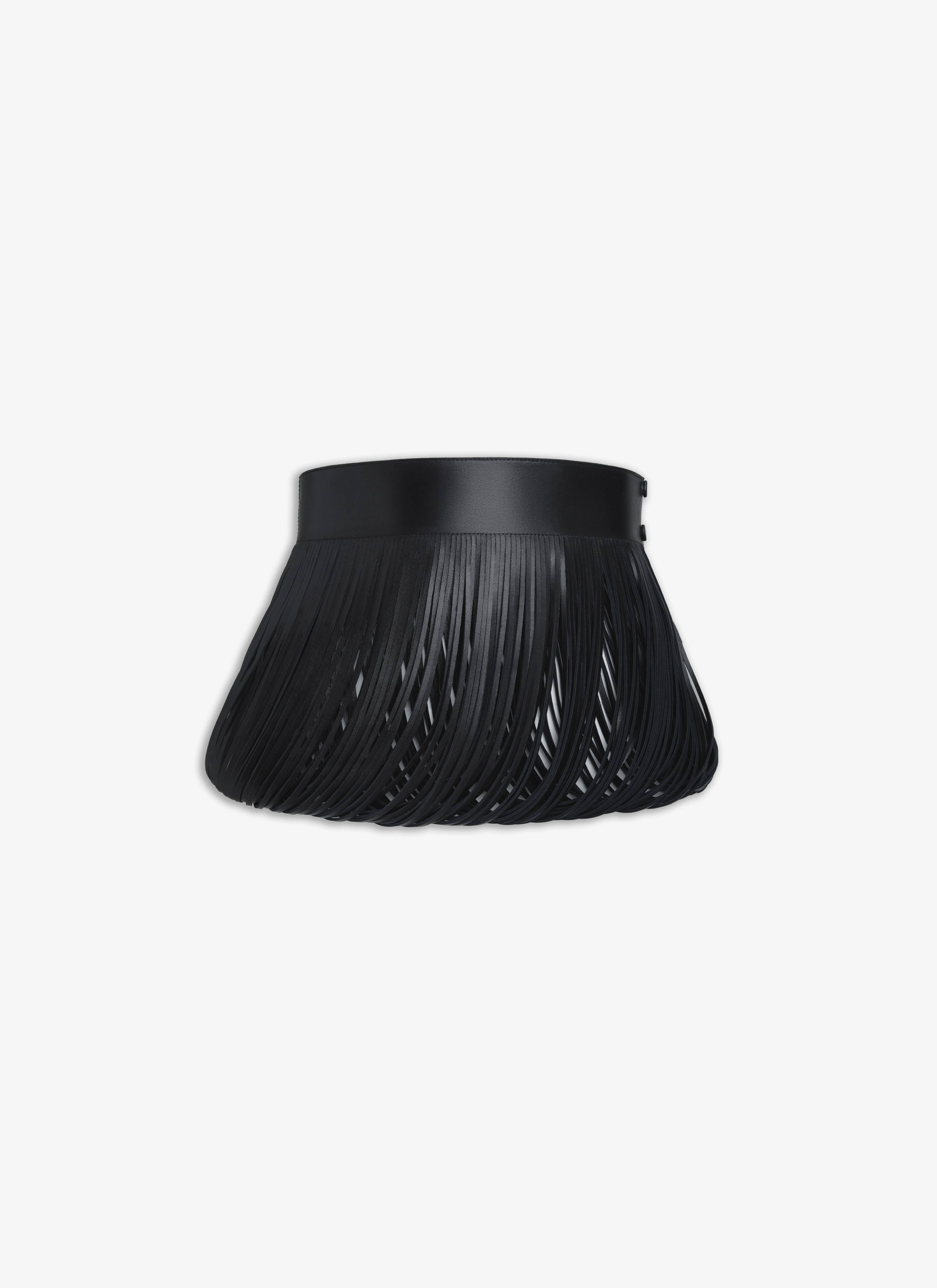 FRINGED LEATHER BELT Product Image