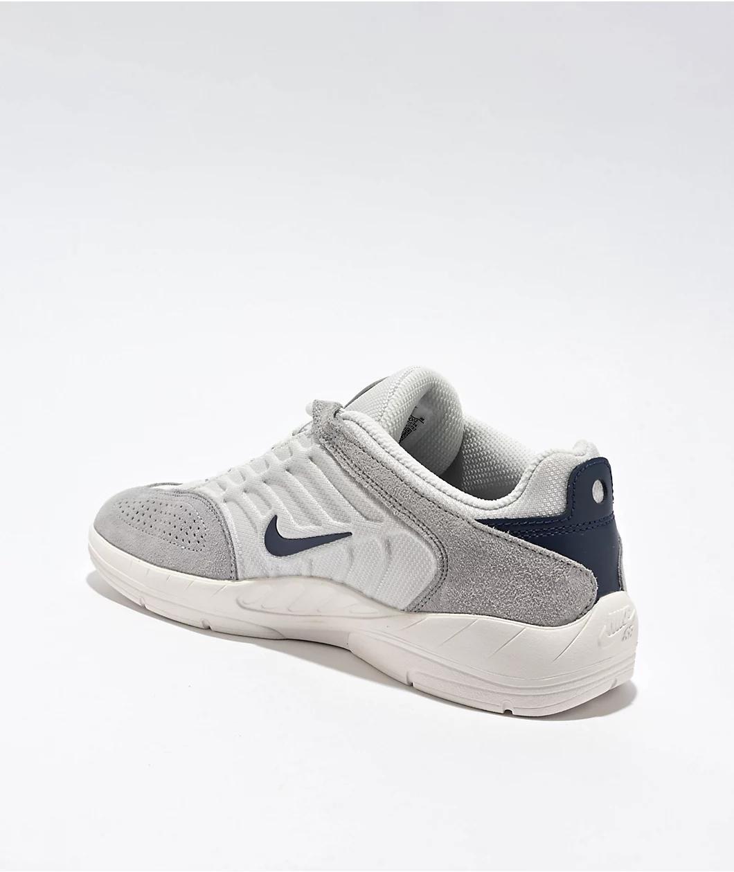 Nike SB Vertebrae Platinum Tint & Midnight Navy Skate Shoes Product Image