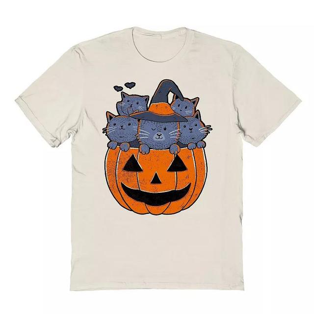 Mens Cats Tricks Halloween Graphic Tee Product Image