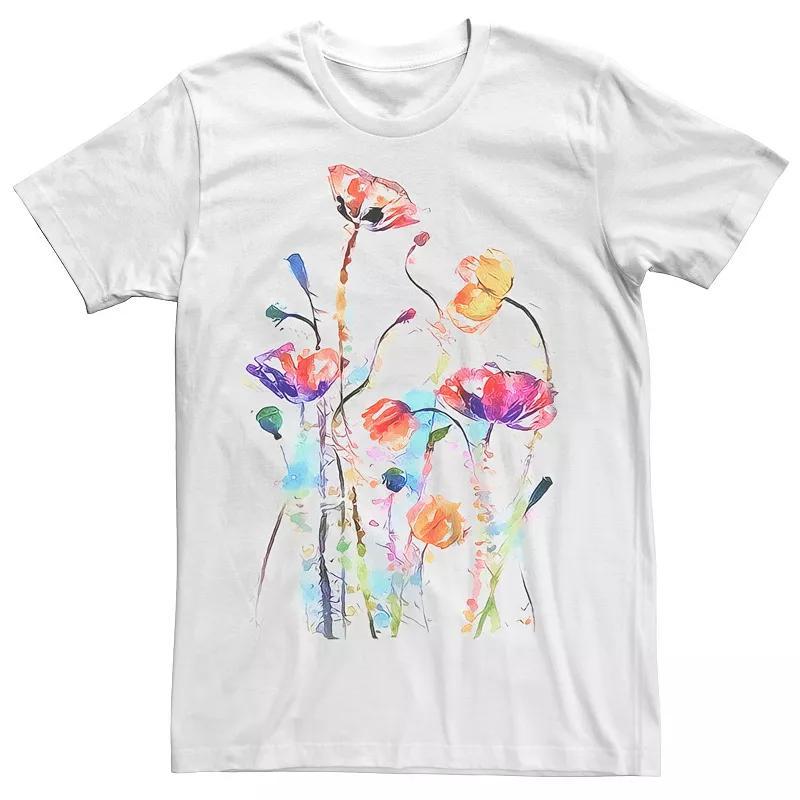 Mens Flowers Art Graphic Tee Product Image