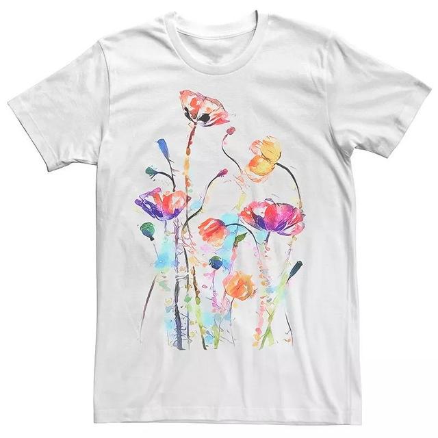 Mens Flowers Art Graphic Tee Product Image