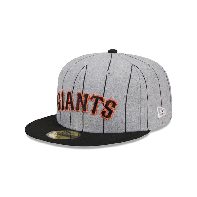 San Francisco Giants Heather Pinstripe 59FIFTY Fitted Hat Male Product Image