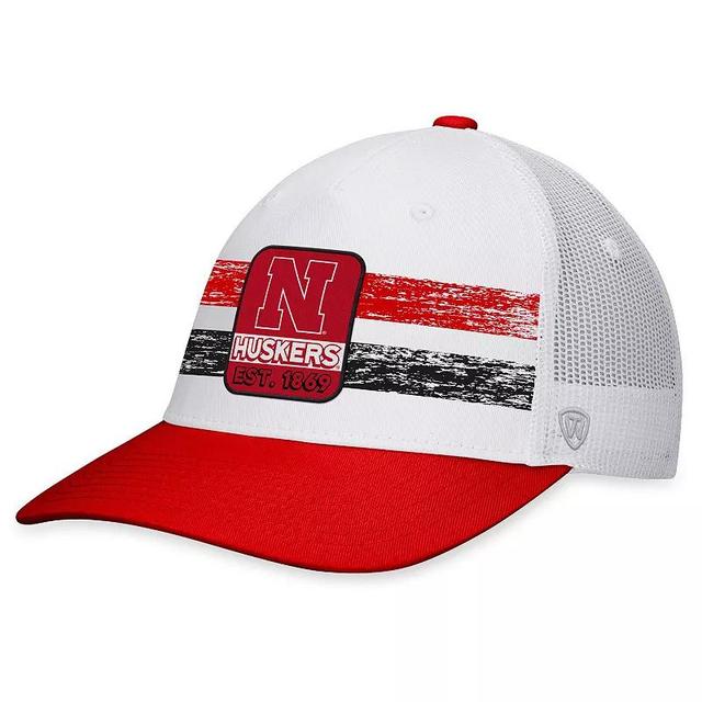 Mens Top of the World /Scarlet Nebraska Huskers Retro Fade Snapback Hat Product Image