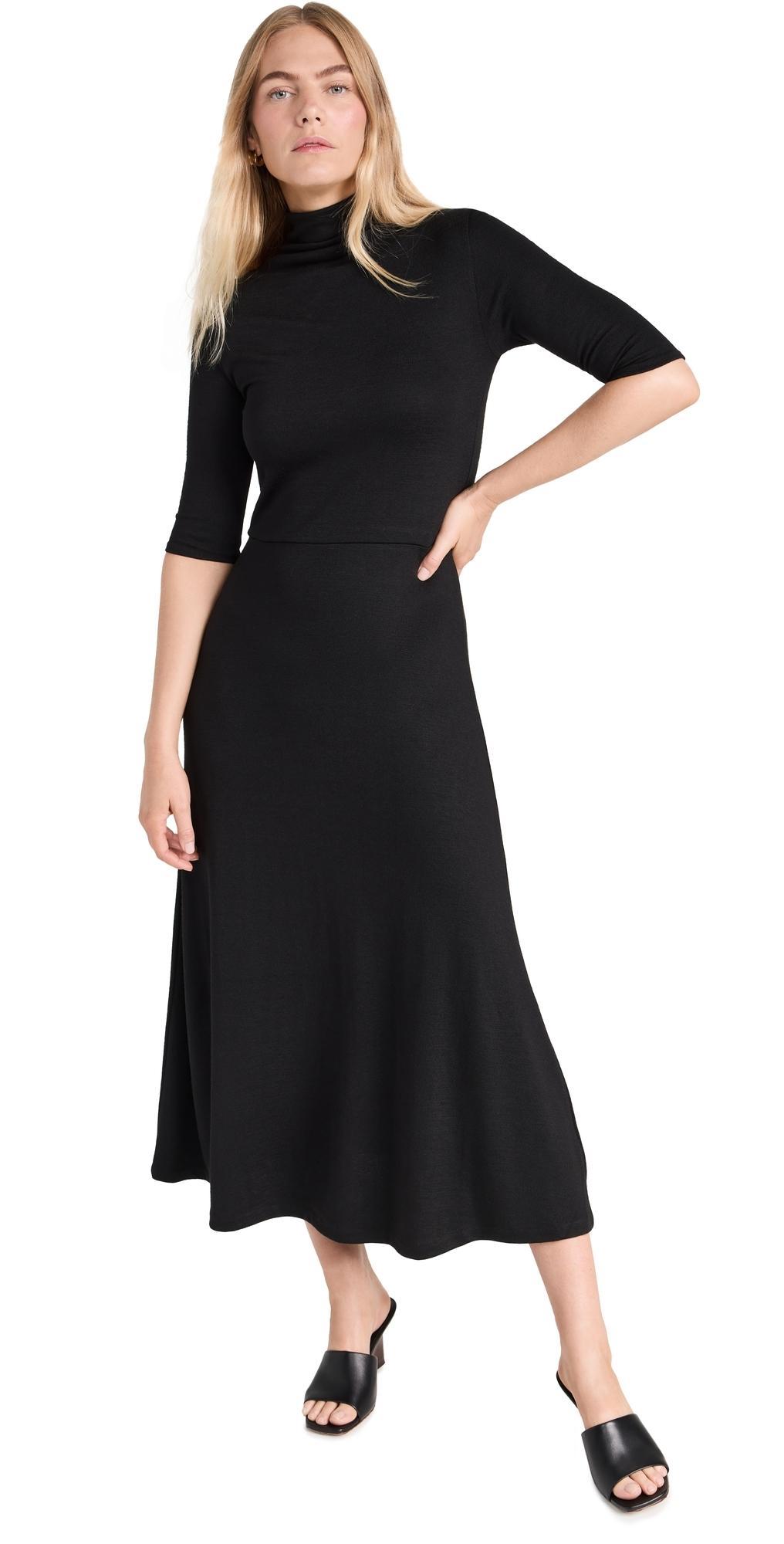 Turtleneck Knit Midi-Dress Product Image