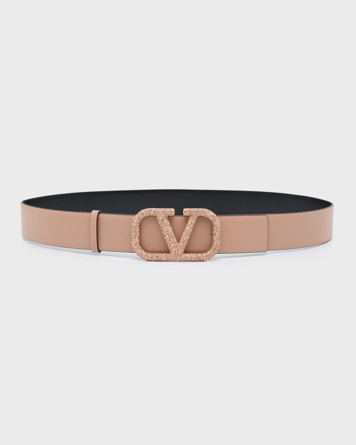 Womens Vlogo Signature Reversible Shiny Calfskin Belt 40 MM Product Image