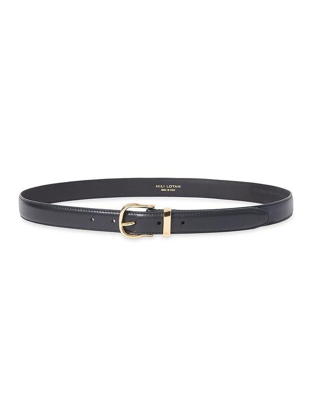 Womens Louise Slim Leather Belt Product Image