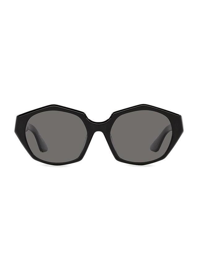 1971C Black Round Acetate Sunglasses Product Image