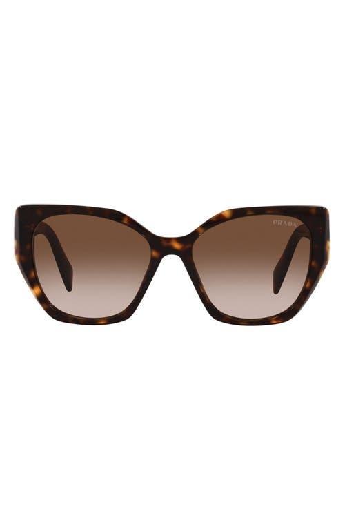 Prada 56mm Gradient Polarized Rectangular Sunglasses Product Image