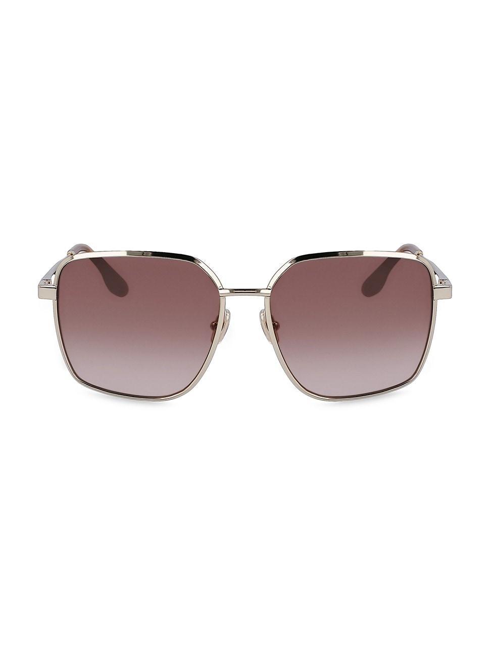 Longchamp 58mm Gradient Rectangular Sunglasses Product Image