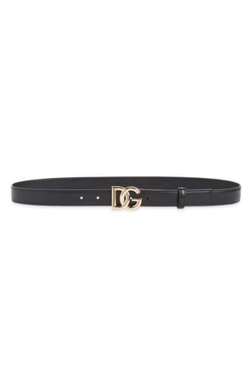 Dolce & Gabbana DG Logo Leather Belt Product Image