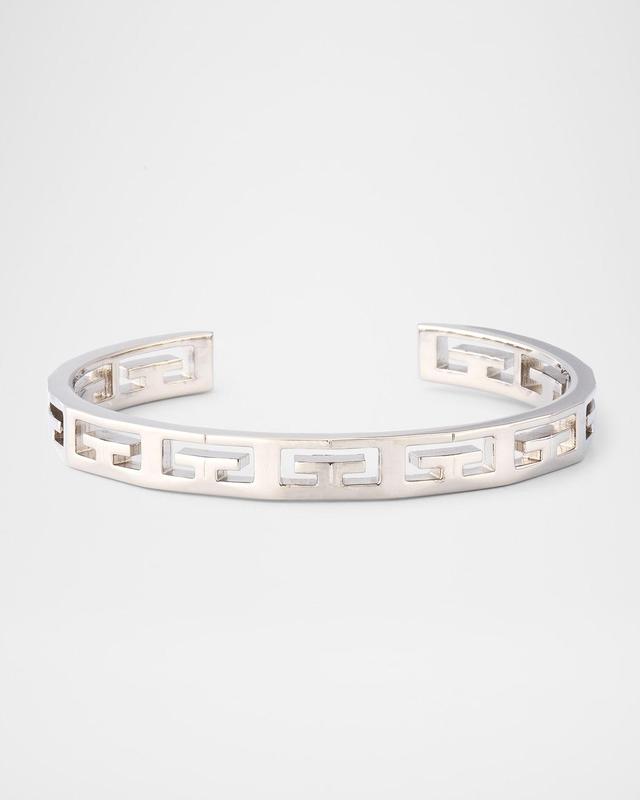 Mens 2G Silvery Cuff Bracelet Product Image