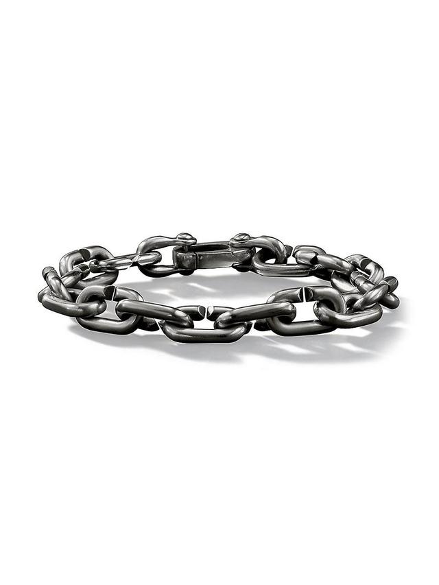 Mens Chain Links Bracelet in Sterling Silver, 10.3MM Product Image