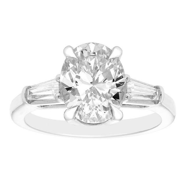 Evergreen Diamonds 14k White Gold 2 1/4 Carat T.W. IGL Certified Oval Lab-Grown Diamond Engagement Ring, Womens 14k Whgold Product Image