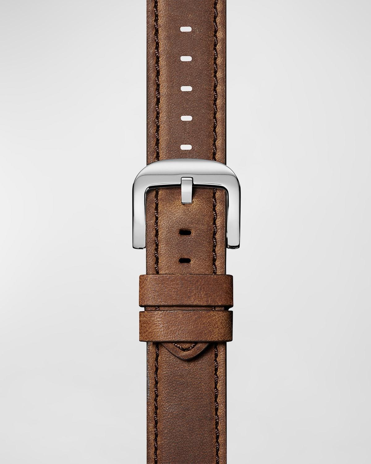 Mens Leather Watch Strap, 24mm product image