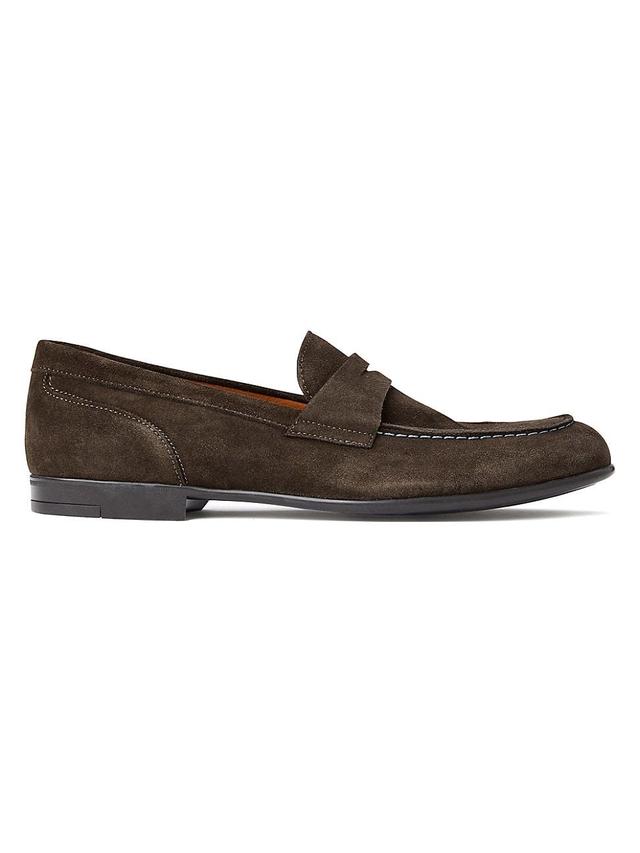 Mens Silas Suede Penny Loafers Product Image