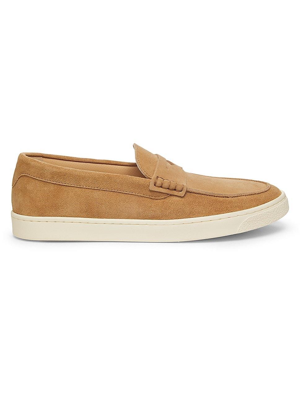 Mens Suede Moccasin Penny Loafers product image