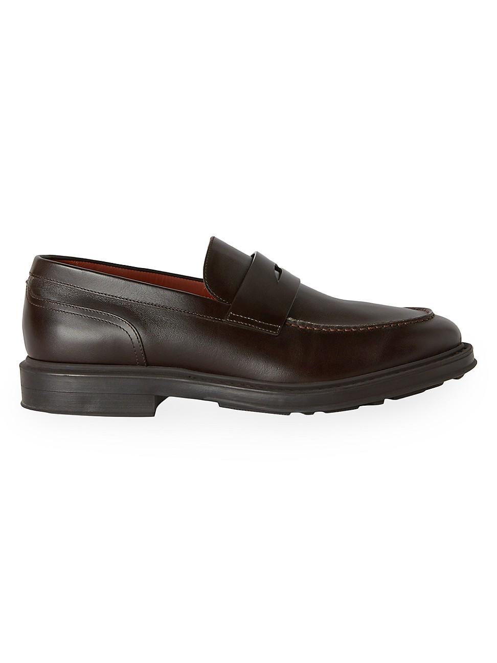 Mens Travis Leather Loafers Product Image