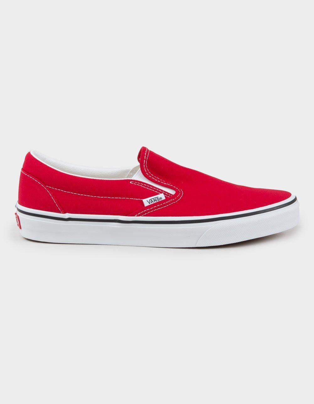 VANS Classic Slip-On Red Shoes Product Image