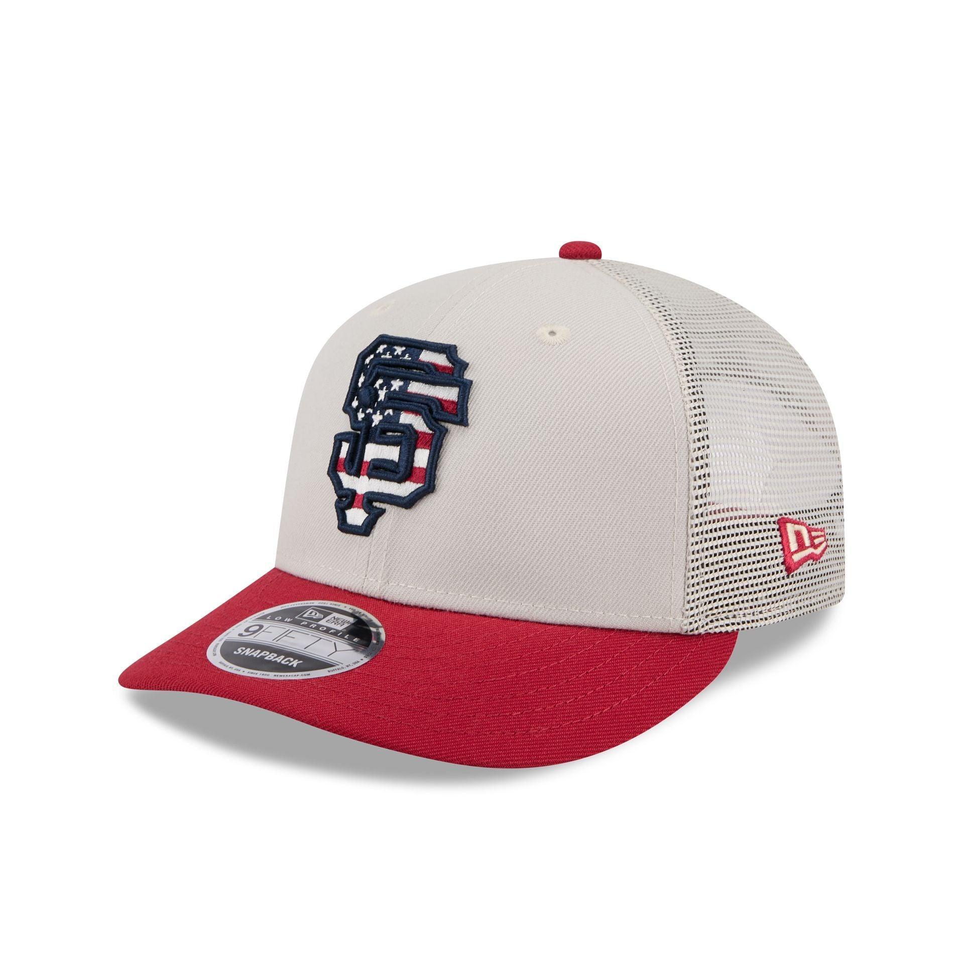 San Francisco Giants Independence Day 2024 Low Profile 9FIFTY Trucker Hat Male Product Image