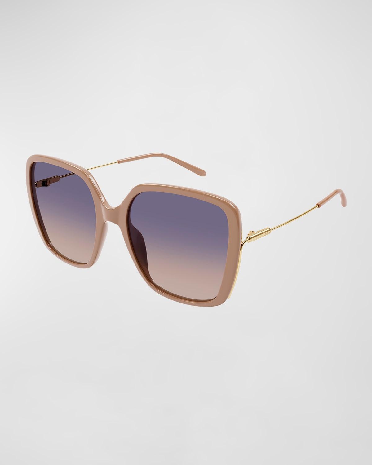 Chlo 57mm Rectangular Sunglasses Product Image