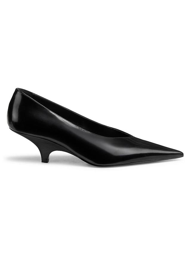 Womens The Wedge Heel Leather Pumps Product Image