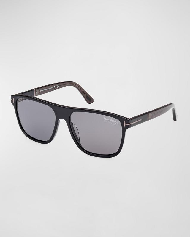 Mens Frances Acetate Square Polarized Sunglasses Product Image