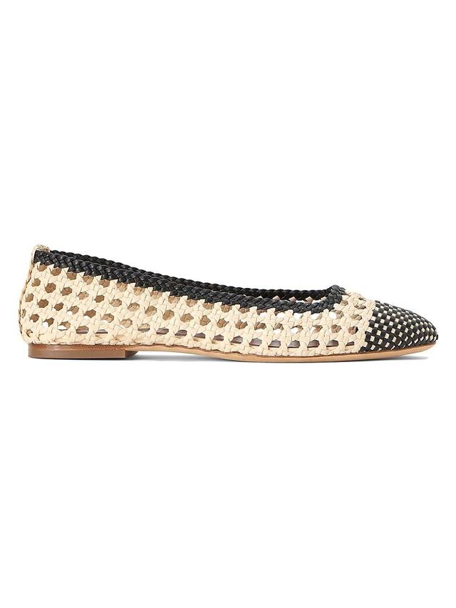 Staud Womens Nell Crochet Ballet Flats Product Image