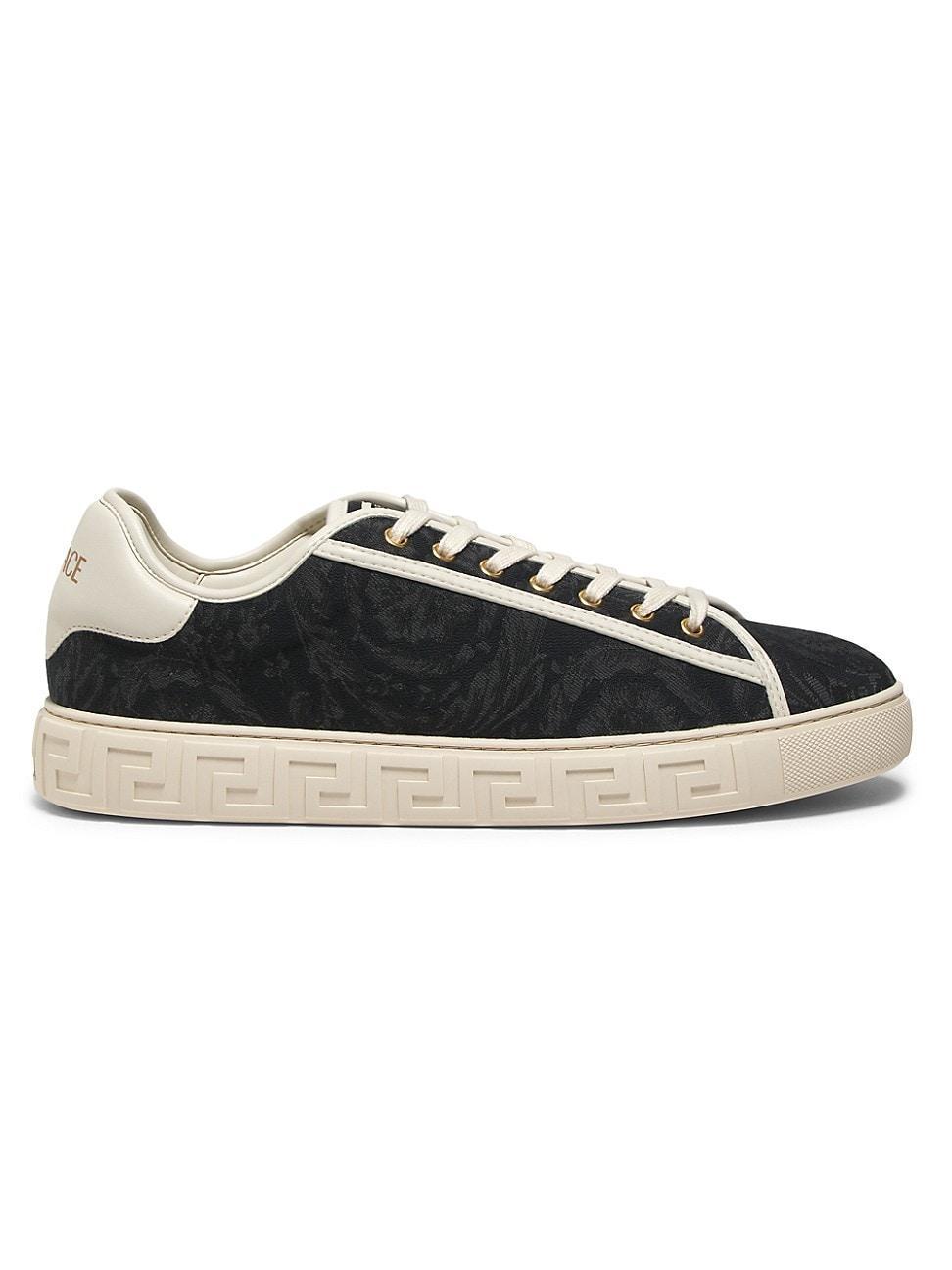 Mens Barocco & Leather Low-Top Sneakers Product Image