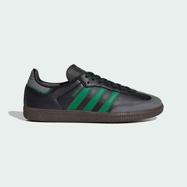 Womens adidas Samba OG Athletic Shoe - Core / Green / Grey Product Image