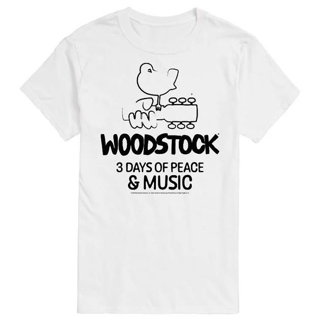 Mens Woodstock 3 Days Of Peace And Music Graphic Tee Product Image