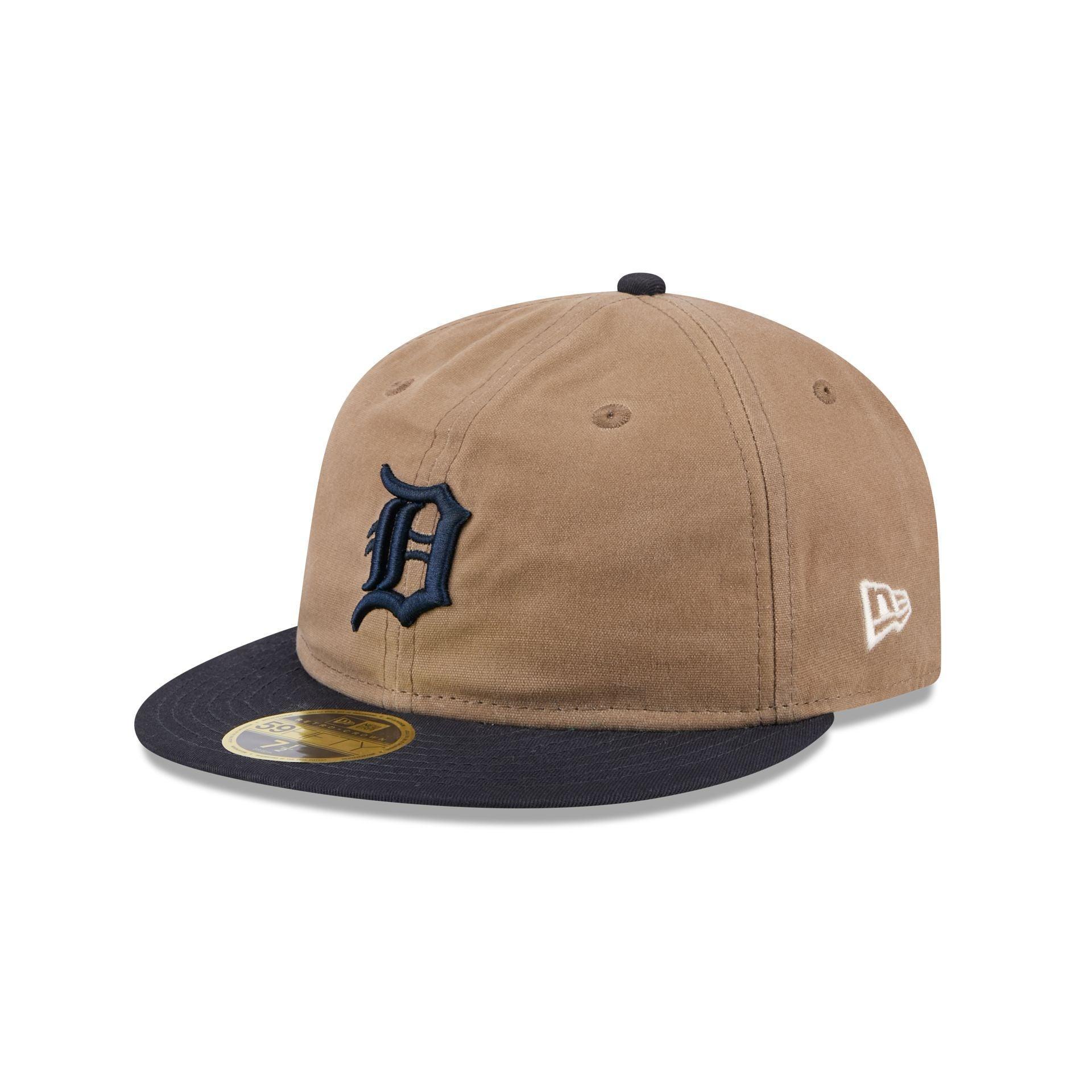 Detroit Tigers Wax Canvas Retro Crown 59FIFTY Fitted Hat Male Product Image