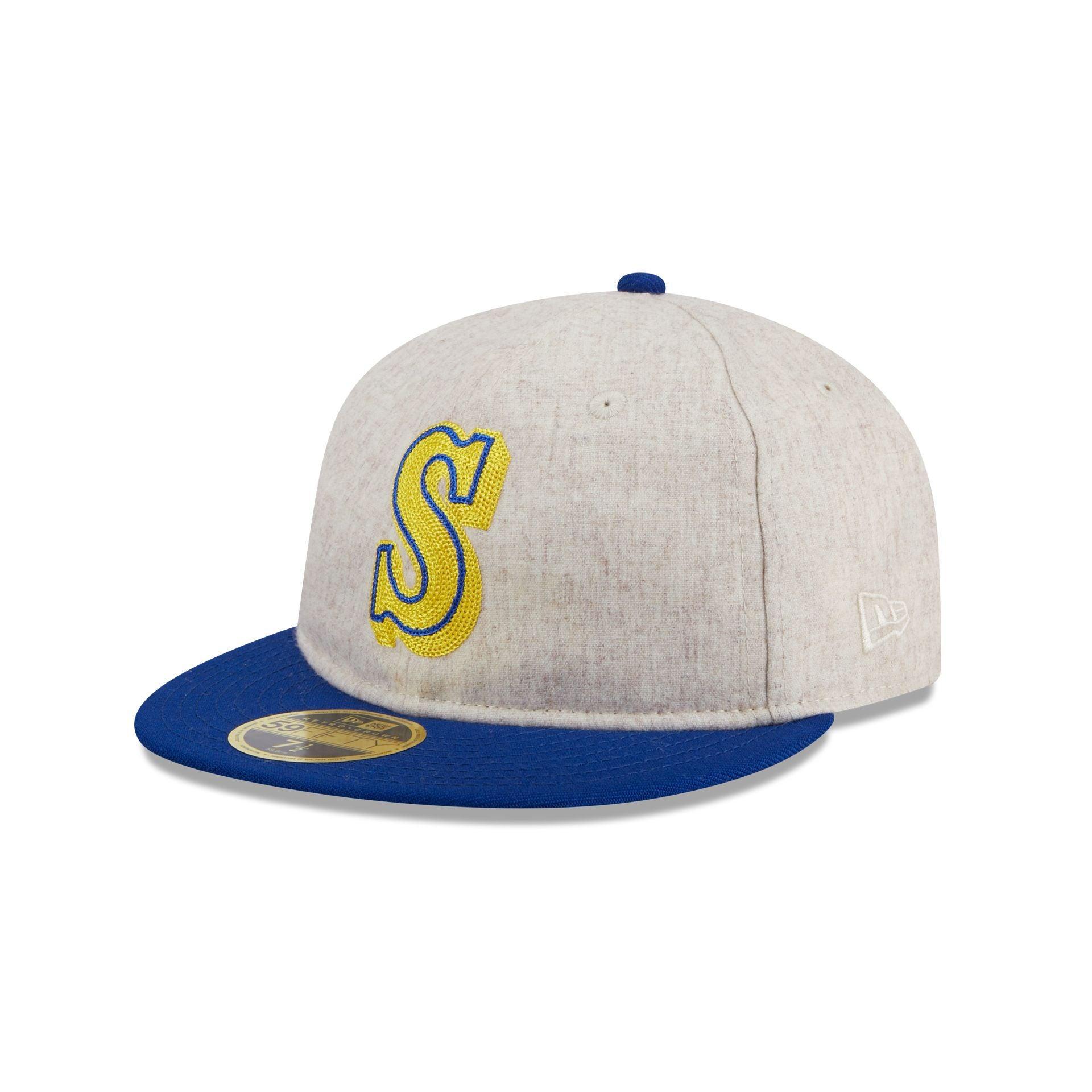 Seattle Mariners Melton Wool Retro Crown 59FIFTY Fitted Hat Male Product Image