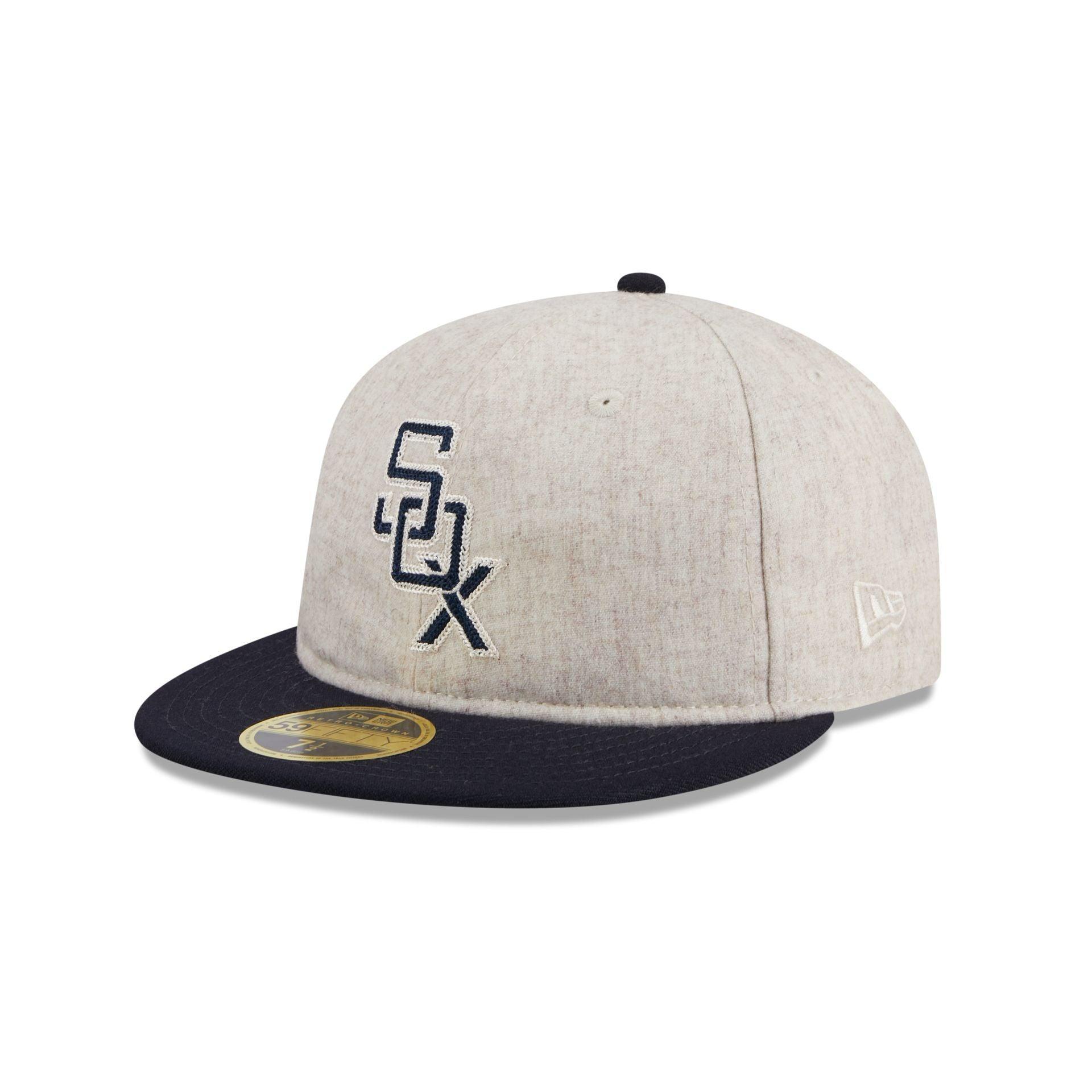 Chicago White Sox Melton Wool Retro Crown 59FIFTY Fitted Hat Male Product Image