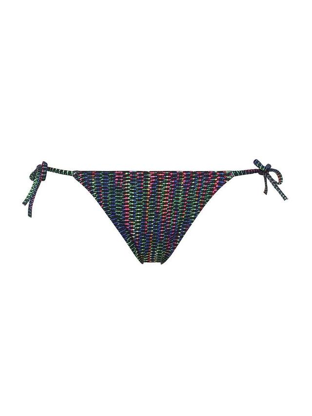 Womens Reflet Geometric Side-Tie Bikini Bottom Product Image