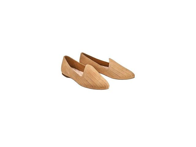 Birdies Heron Suede Laser Cut Flat (Wheat) Women's Flat Shoes Product Image