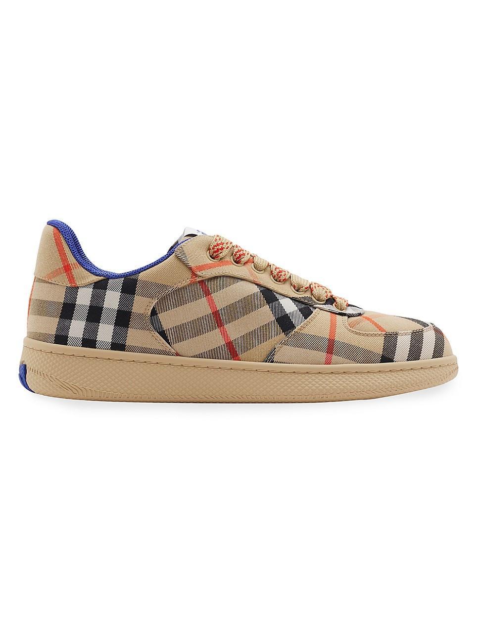 Womens Check Terrace Cotton-Blend Sneakers Product Image