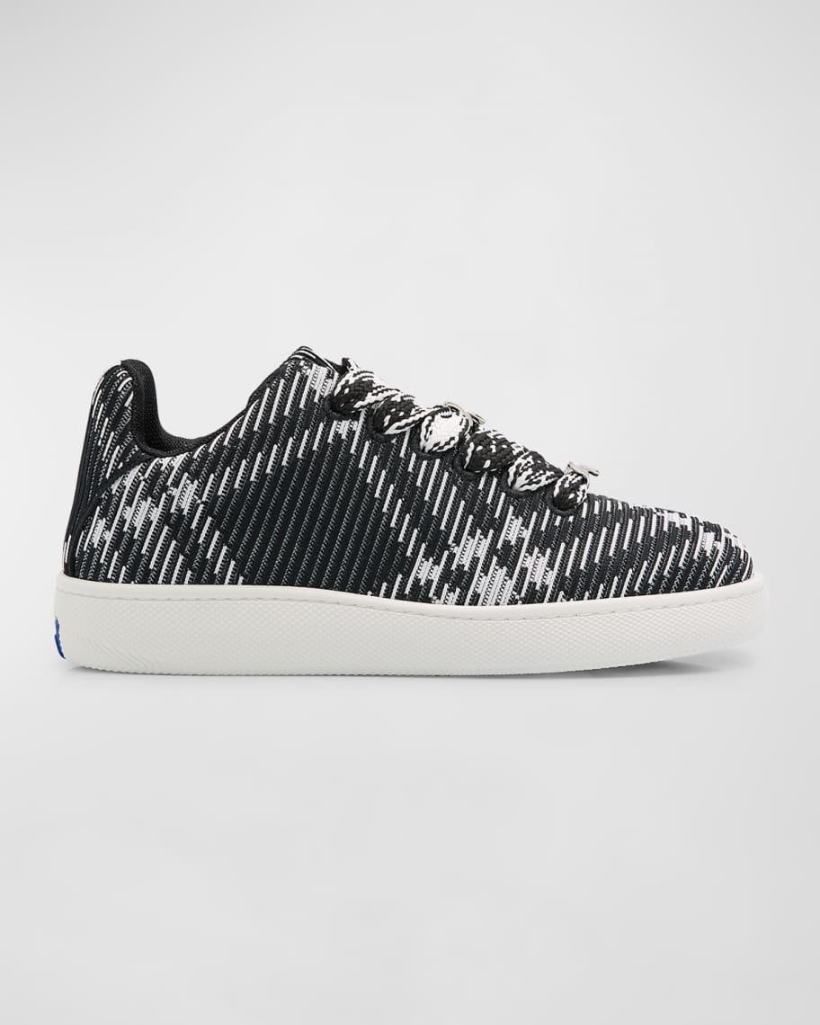 Men's Check Knit Box Low-Top Sneakers Product Image