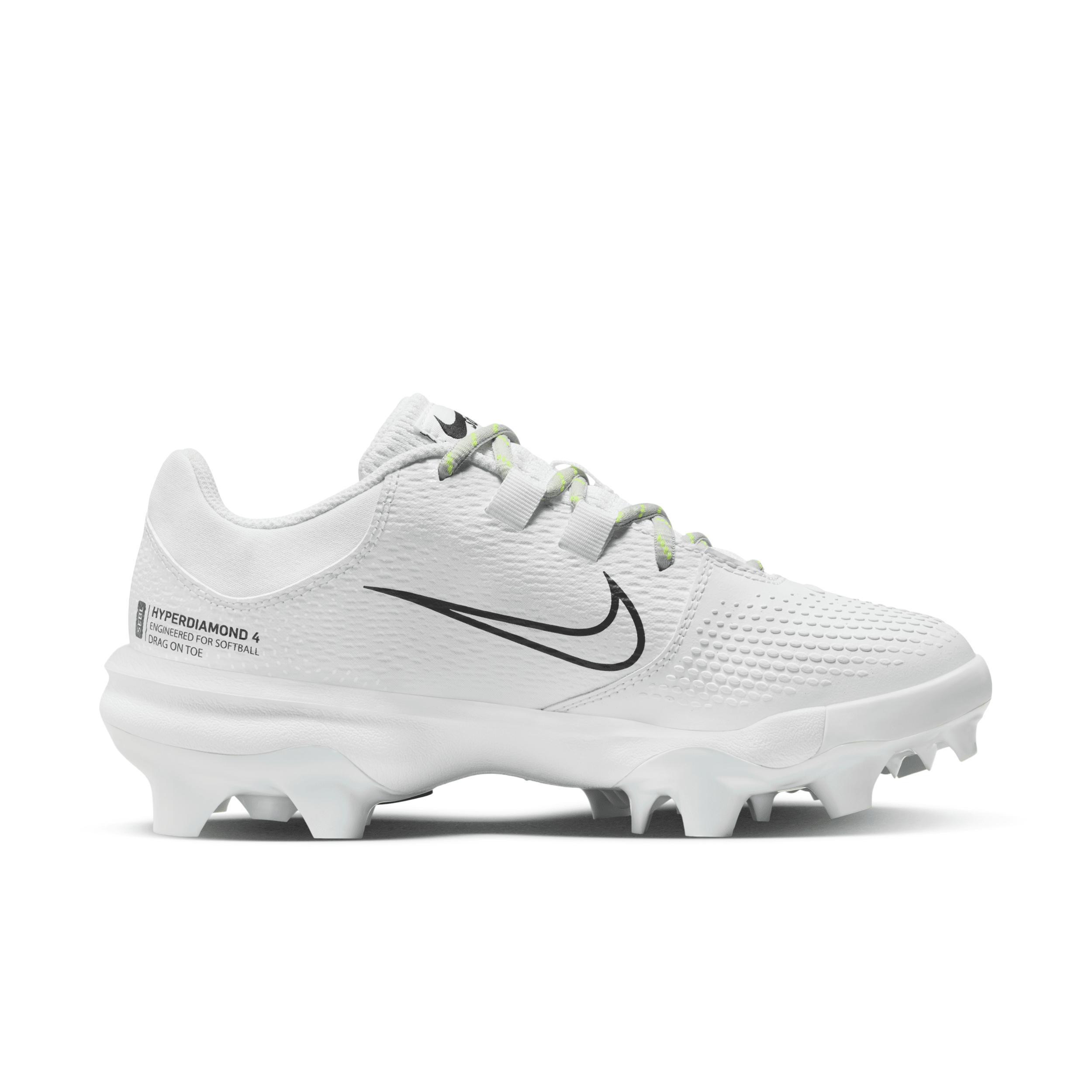 Nike Womens Nike Hyperdiamond 4 Pro MCS - Womens Shoes White/Black/Photon Dust Product Image