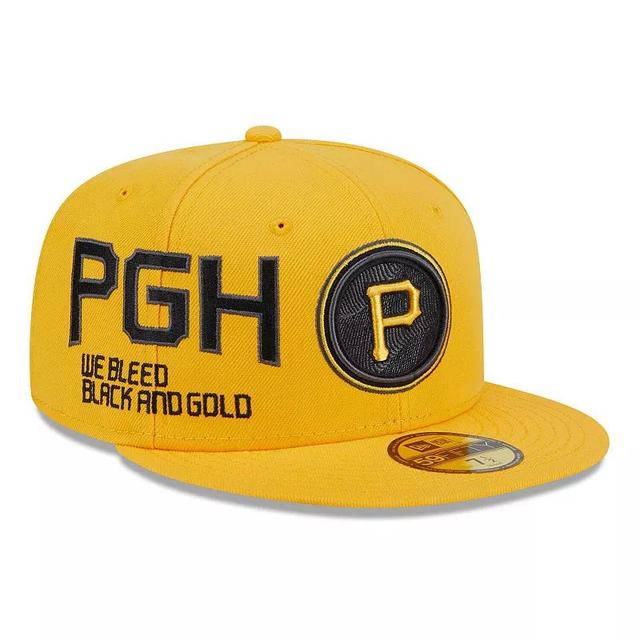 Mens New Era Gold Pittsburgh Pirates City Connect Icon 59FIFTY Fitted Hat Product Image