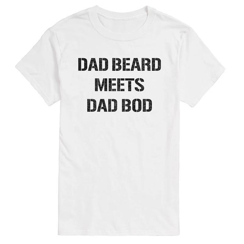 Big & Tall Dad Beard Meets Dad Bod Graphic Tee, Mens Product Image