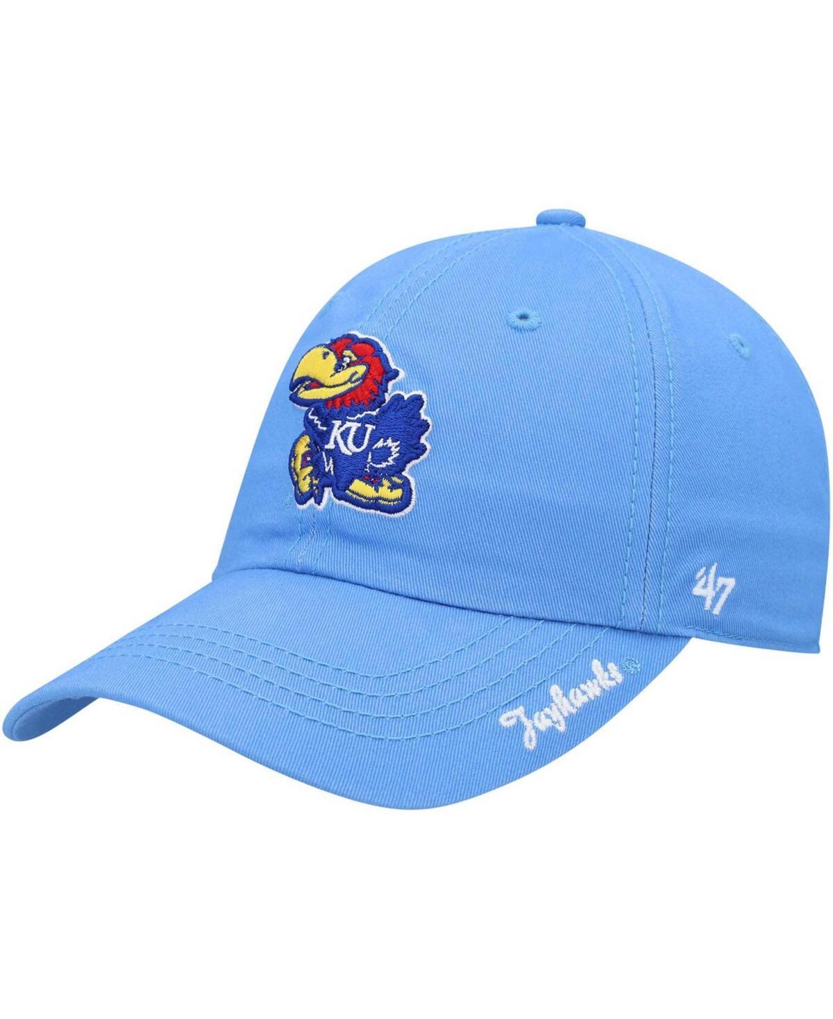 Womens Light Blue Kansas Jayhawks Miata Clean Up Adjustable Hat Product Image