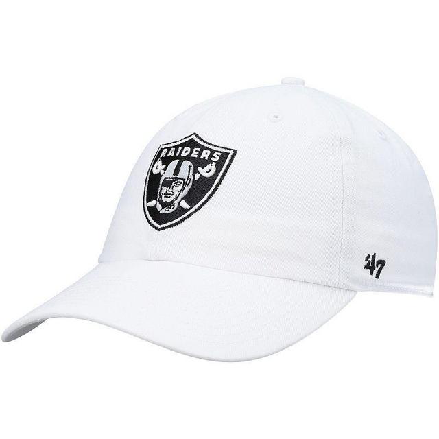 Womens 47 White Las Vegas Raiders Confetti Clean Up Adjustable Hat Product Image