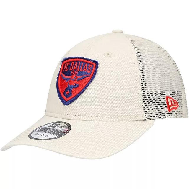 Mens New Era Tan FC Dallas Game Day 9TWENTY Adjustable Trucker Hat Product Image