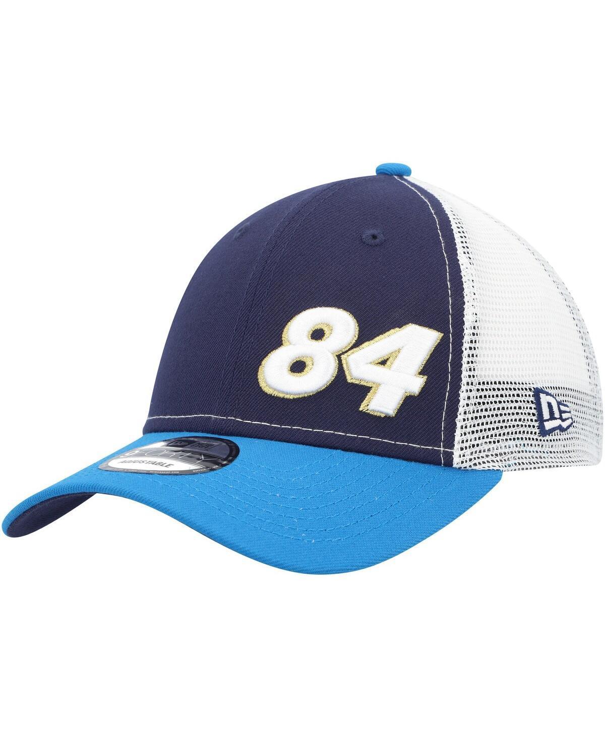 Mens New Era Navy Jimmie Johnson 9FORTY Trucker Adjustable Snapback Hat - Navy Product Image