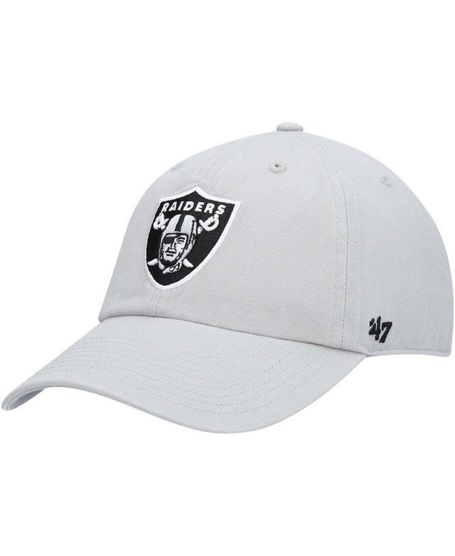 Mens Gray Las Vegas Raiders Secondary Clean Up Adjustable Hat Product Image