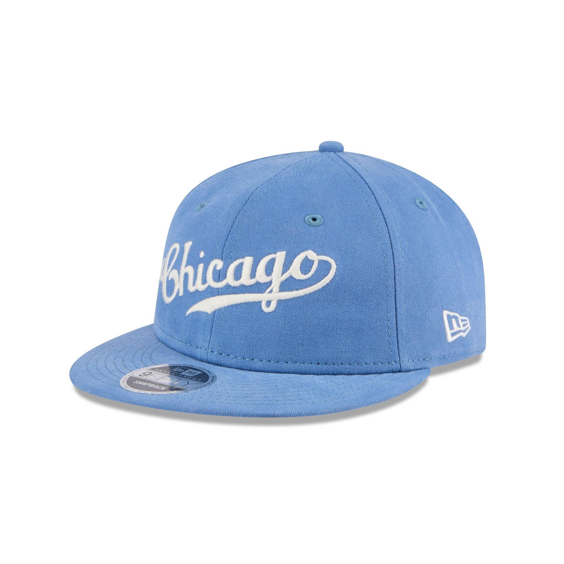 Chicago Cubs Vintage Retro Crown 9FIFTY Snapback Hat Male Product Image