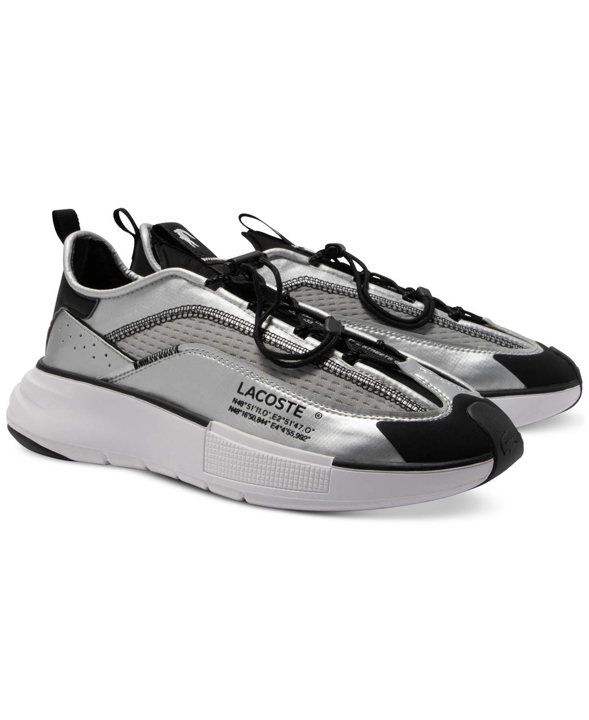 Lacoste Mens Lacoste Audyssor Lite Textile Sneakers - Silver Product Image